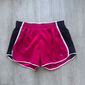 Nike Fuchsia and Black dry fit running shorts. Size medium